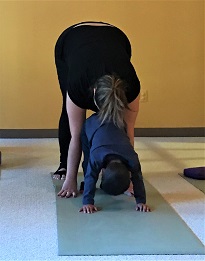 Mom and Child in Mountain